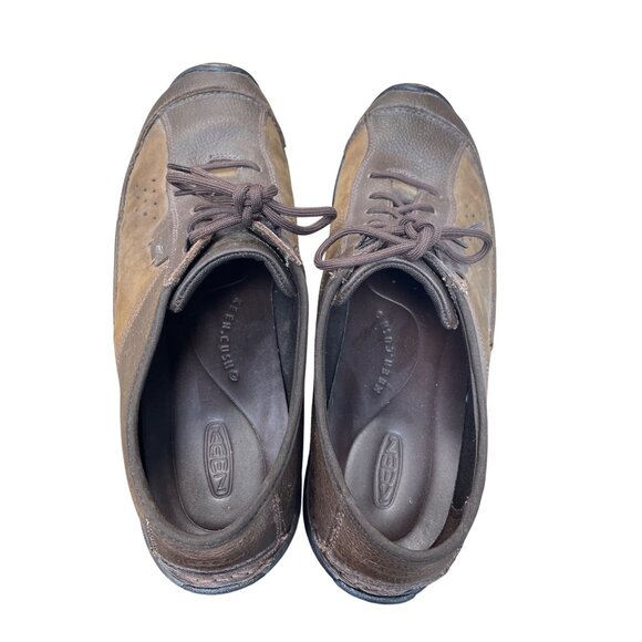 Keen Cush Mens Brown leather casual walk shoes sneakers sz 15 SKU 9605 - Picture 12 of 16